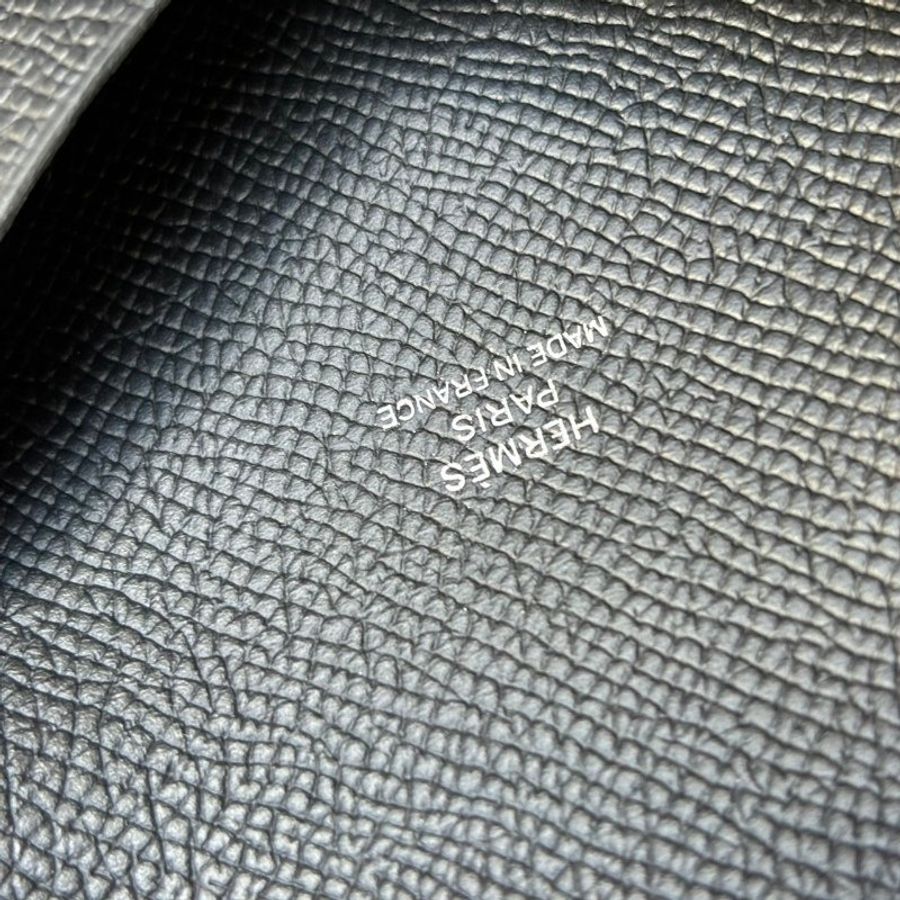 全新 ::HERMES:: B刻 黑色CALIV釦式零錢包-2