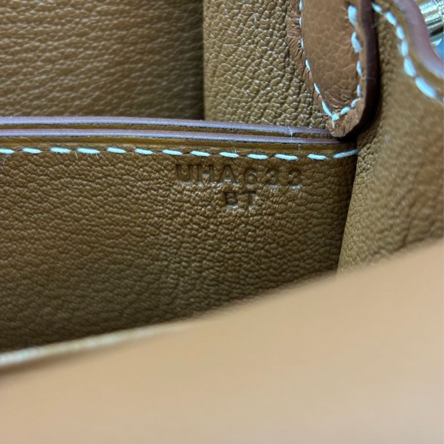 HERMES ROULIS 23 麥穗金 金棕 金釦 小豬包 豬鼻 豬鼻子 肩背包 斜背包-32