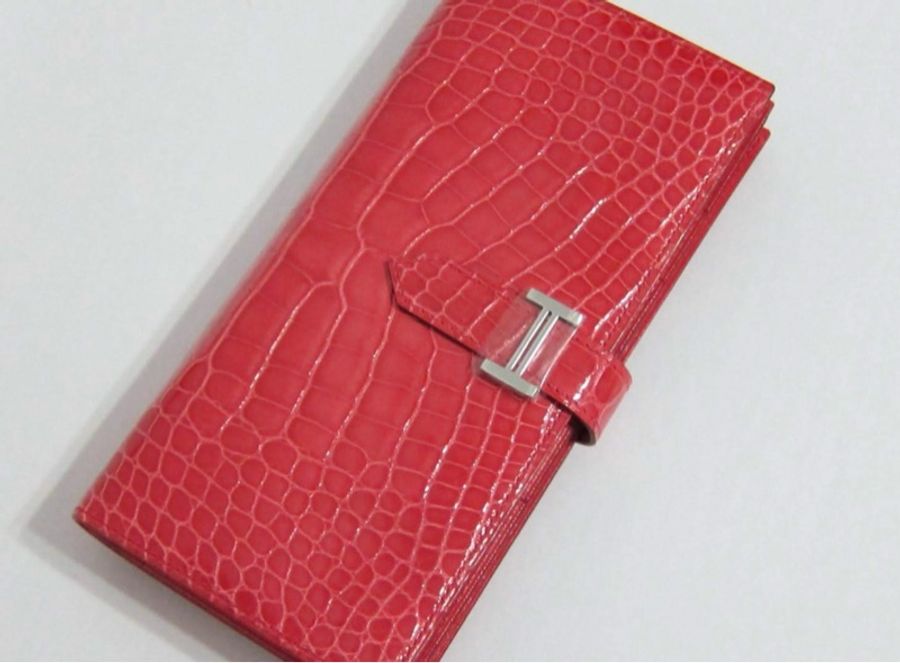 Hermes 愛馬仕 長夾 H wallet鱷魚皮皮夾 全新-2