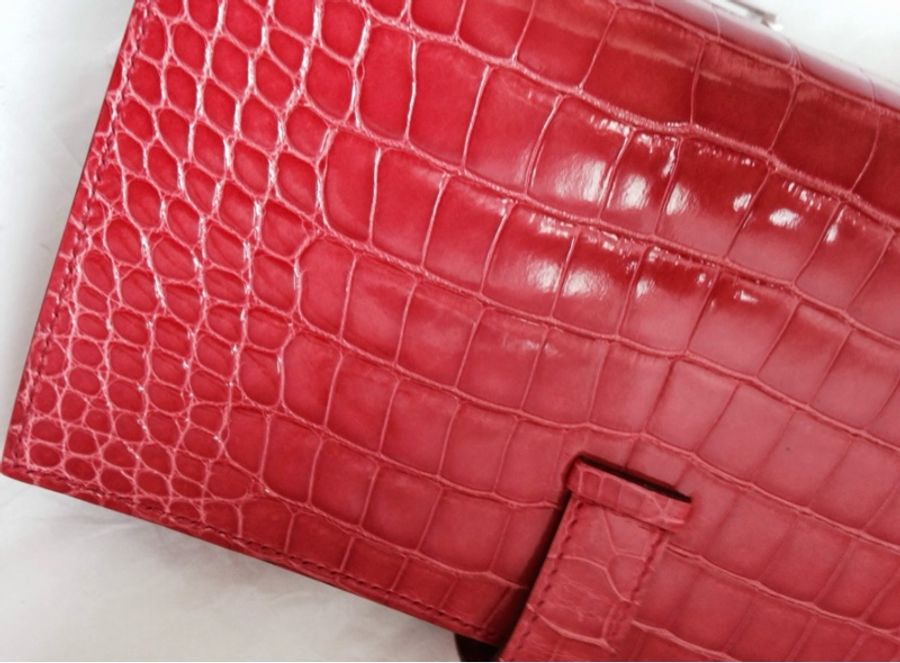 Hermes 愛馬仕 長夾 H wallet鱷魚皮皮夾 全新-11