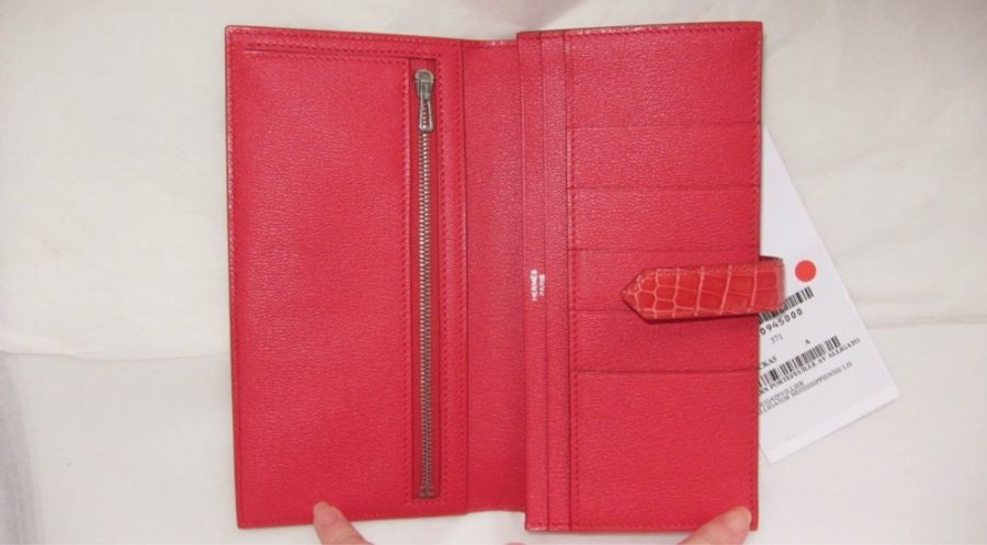 Hermes 愛馬仕 長夾 H wallet鱷魚皮皮夾 全新-18