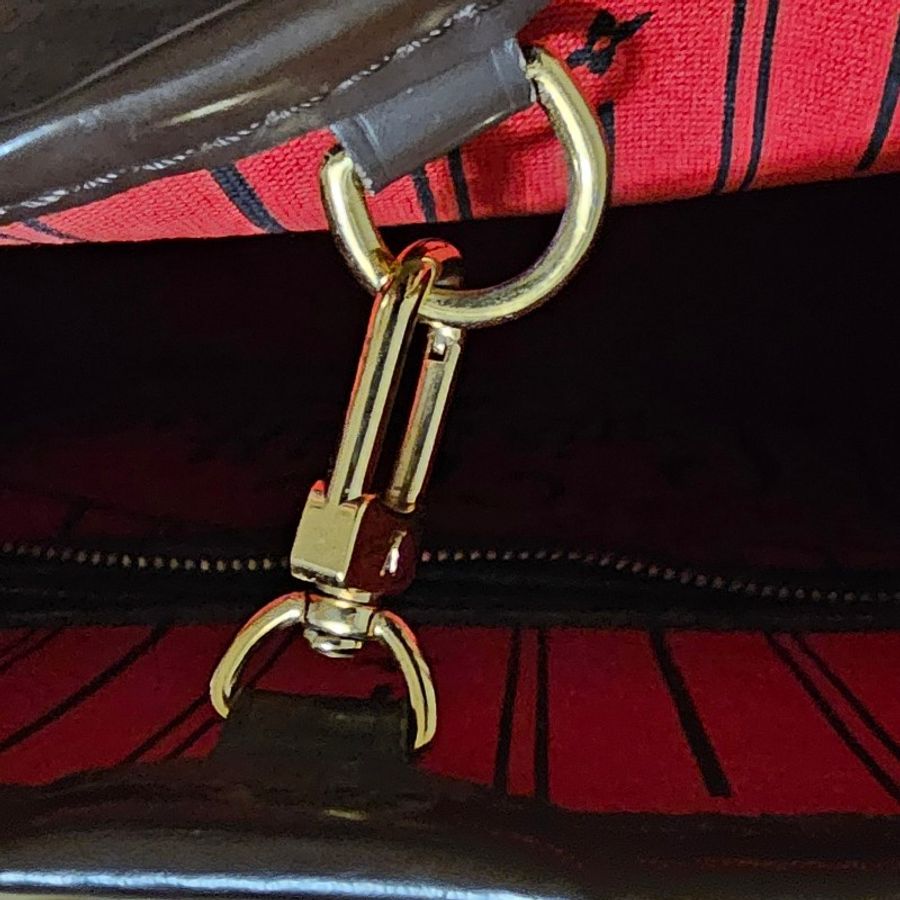 經典棋盤格紋LV NEVERFULL GM縮口-9