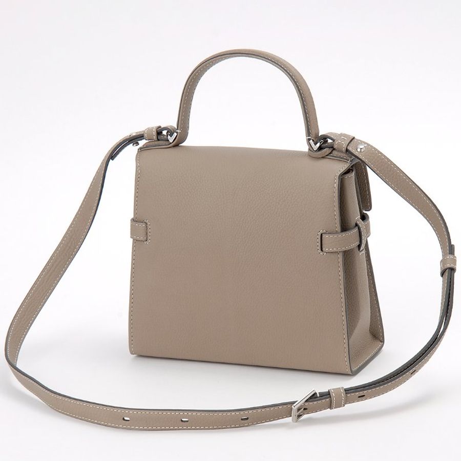Delvaux 比利時國寶 Crispy Calf Tempete PM 包 斑鳩灰《2024季度★全新商品 》-9