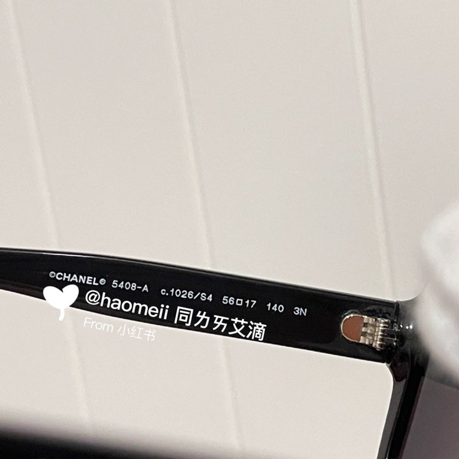 Chanel 黑框白字墨鏡 明星同款 太陽眼鏡🕶️-9