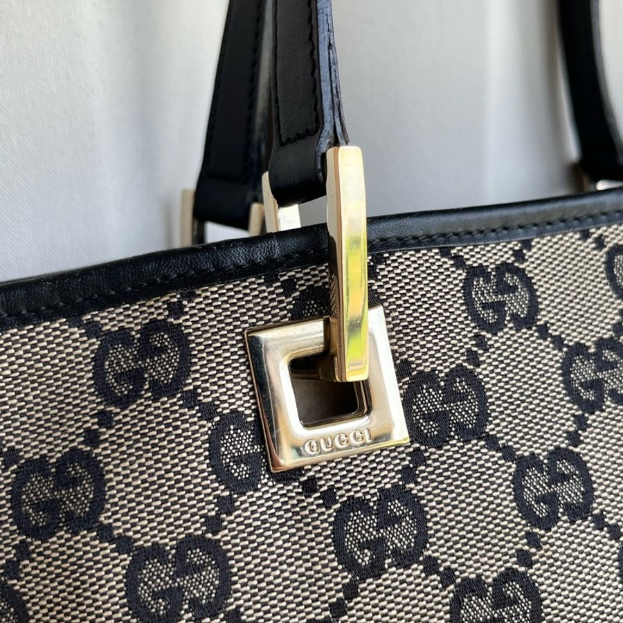 (七夕💌限時大特賣)(實品超美)GUCCI 古馳 大容量 手提包 托特包 五金發亮✨-5