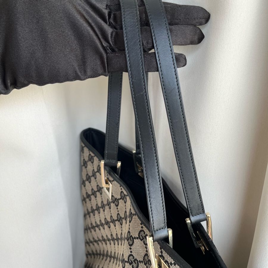 (七夕💌限時大特賣)(實品超美)GUCCI 古馳 大容量 手提包 托特包 五金發亮✨-8