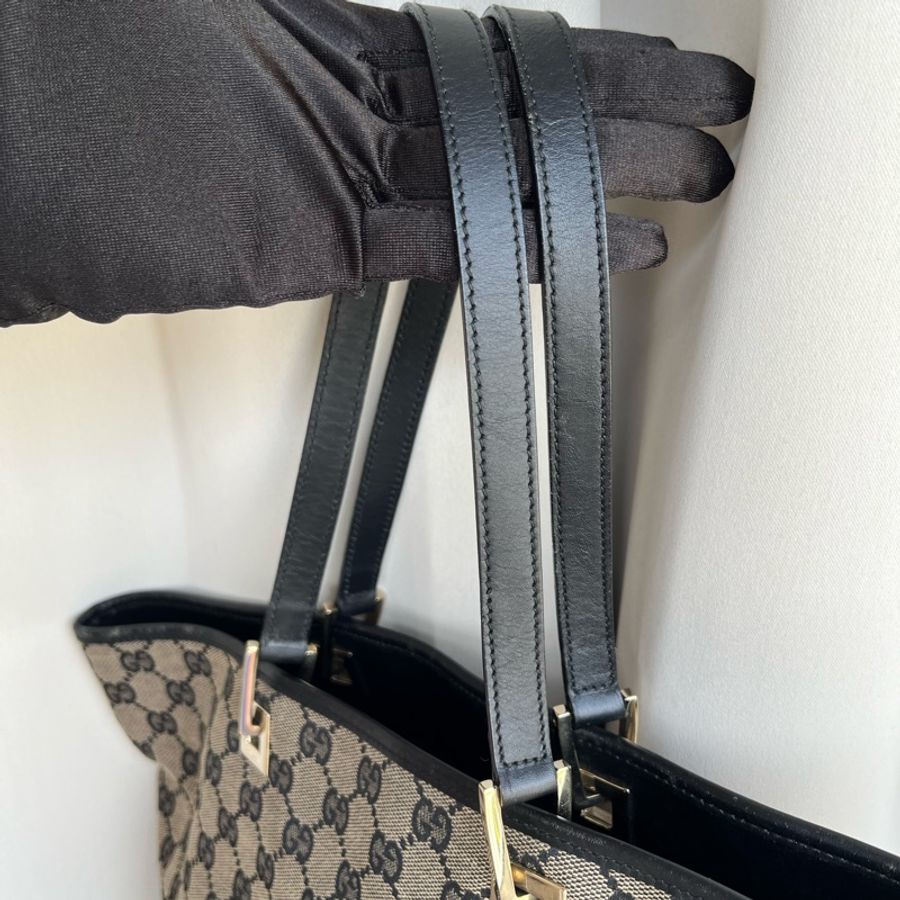 (七夕💌限時大特賣)(實品超美)GUCCI 古馳 大容量 手提包 托特包 五金發亮✨-9