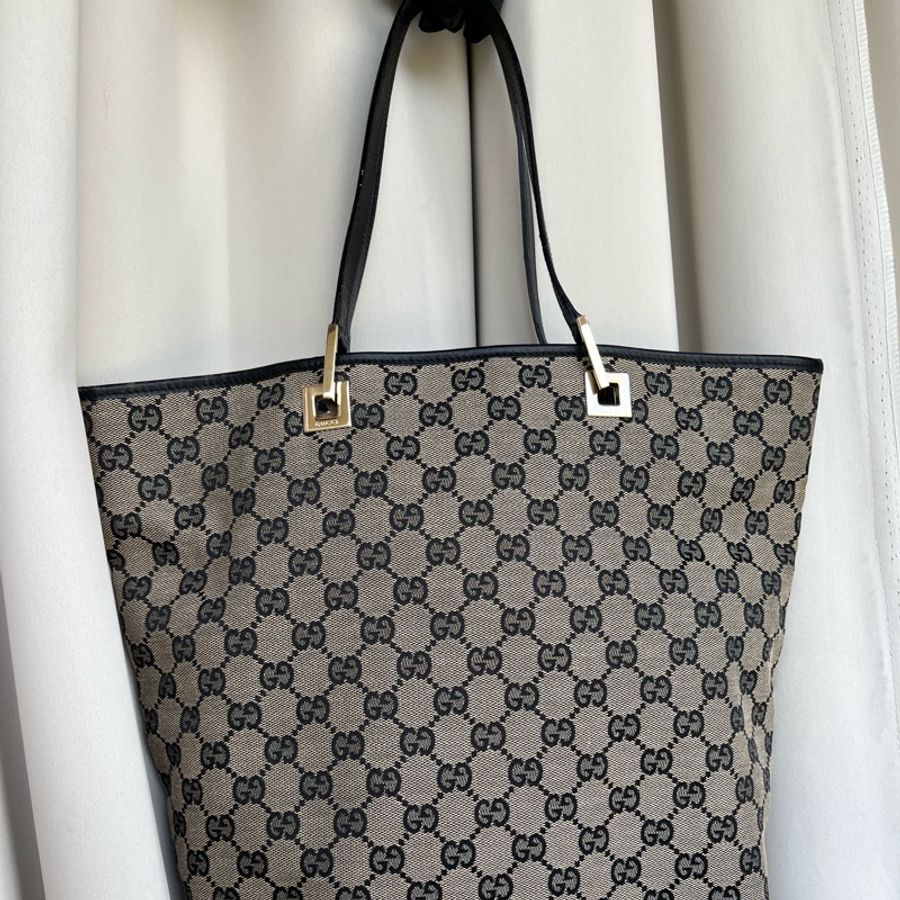 (七夕💌限時大特賣)(實品超美)GUCCI 古馳 大容量 手提包 托特包 五金發亮✨-19