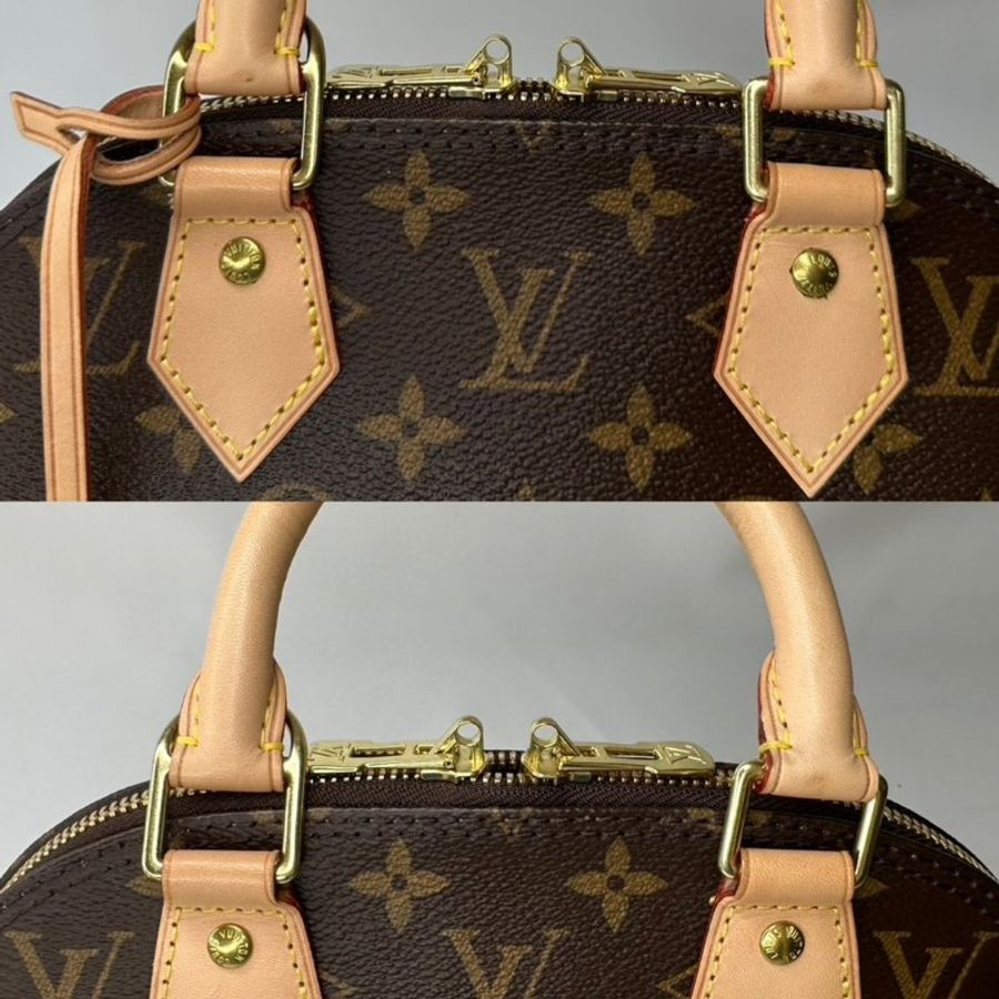 LV ALMA BB老花貝殼手提包-8