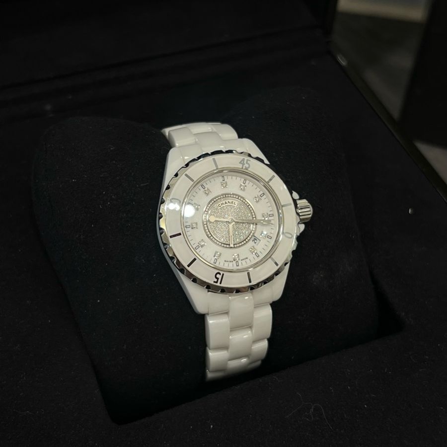 Chanel J12白陶瓷鑽錶💎✨-0