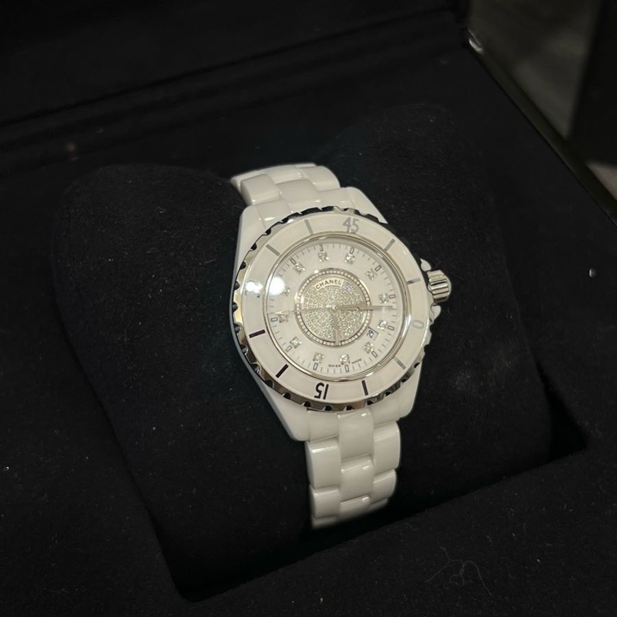 Chanel J12白陶瓷鑽錶💎✨-1