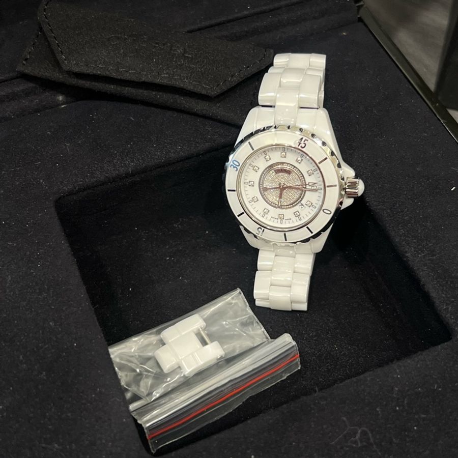 Chanel J12白陶瓷鑽錶💎✨-2