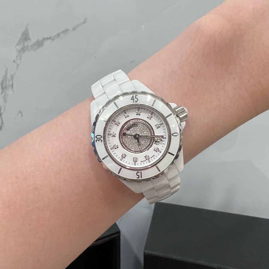 Chanel J12白陶瓷鑽錶💎✨-6
