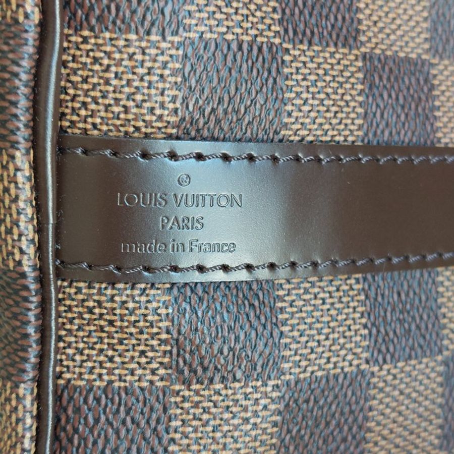 LV 🎀現品實拍 🎀 N41183 格紋 Speedy30cm 波士頓包 手提 斜背包~二手品-75