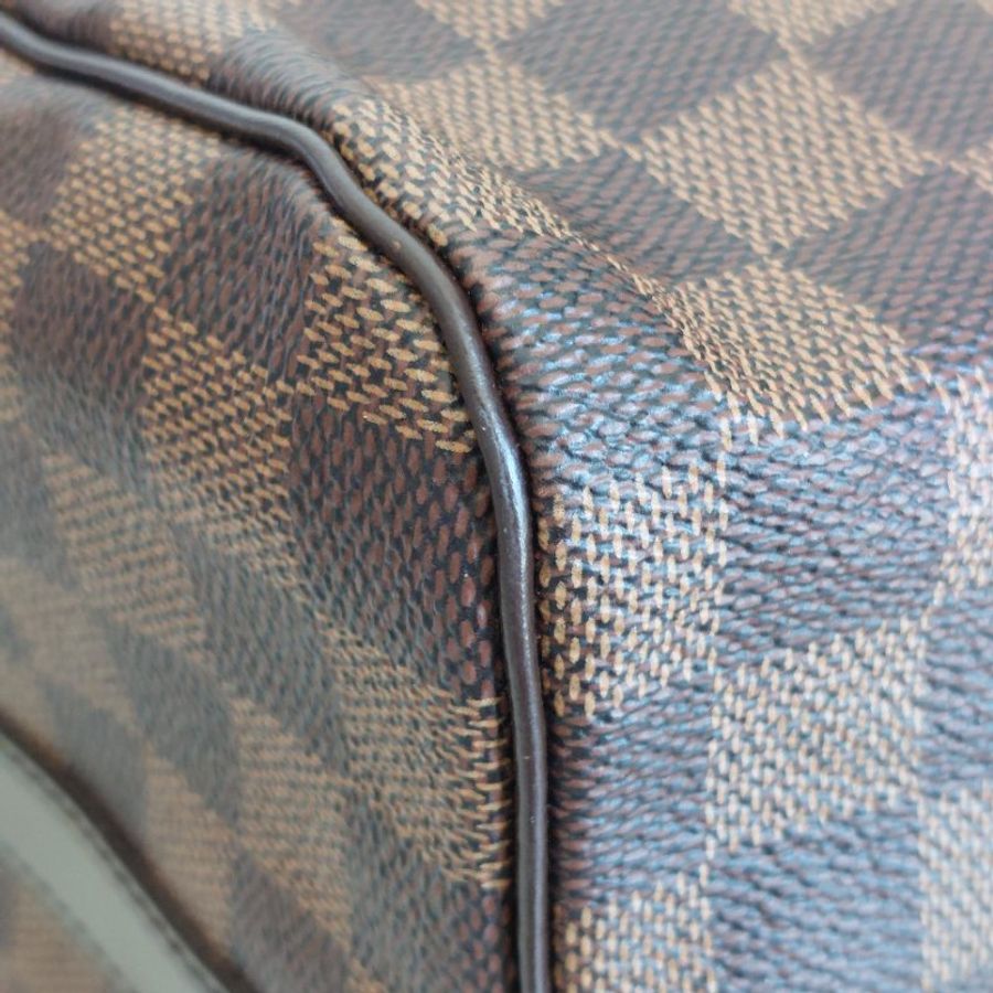 LV 🎀現品實拍 🎀 N41183 格紋 Speedy30cm 波士頓包 手提 斜背包~二手品-85