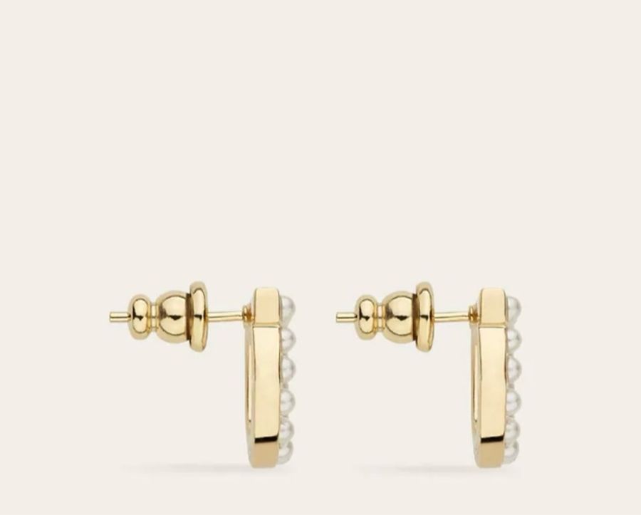 Salvatore Ferragamo 馬蹄珍珠耳環-2