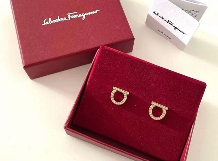 Salvatore Ferragamo 馬蹄珍珠耳環-6