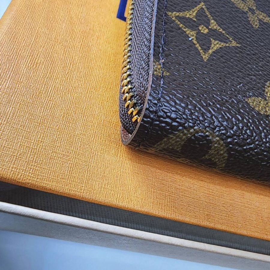 Louis Vuitton ZIPPY COIN PURSE 經典Monogram 拉鍊短夾(卡其) ㄇ字短夾 卡夾卡包-5