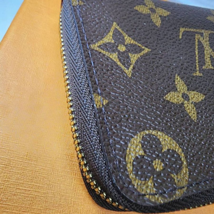 Louis Vuitton ZIPPY COIN PURSE 經典Monogram 拉鍊短夾(卡其) ㄇ字短夾 卡夾卡包-6