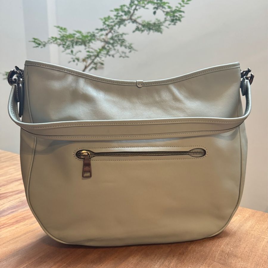 COACH TABBY HOBO 經典兩用新月包 (粉藍)-7