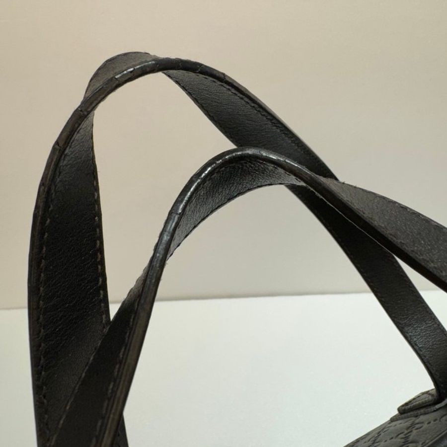 GUCCI 肩背包/手提包/托特包 深咖 全皮壓紋 87成新(M-27)-10