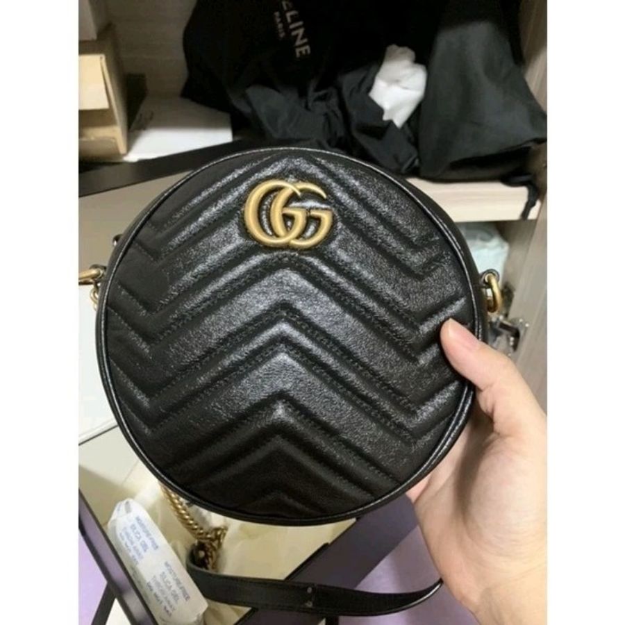 澳洲購入GG Marmont mini round shoulder bag-6