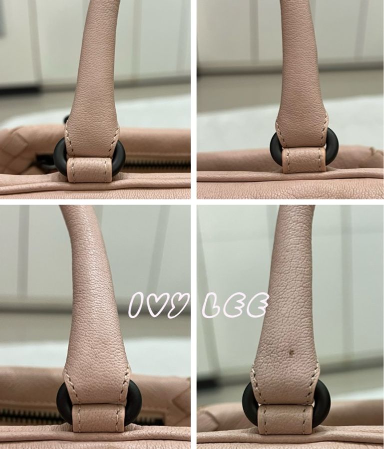 BOTTEGA VENETA 經典編織手提包 粉膚色 二手精品-15