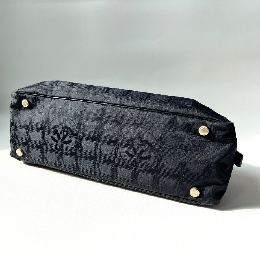 RARE TO GO 中古 | Chanel 織花LOGO手提袋 手袋 手挽袋 有貼有卡 vintage-5