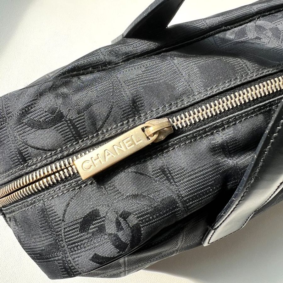 RARE TO GO 中古 | Chanel 織花LOGO手提袋 手袋 手挽袋 有貼有卡 vintage-7