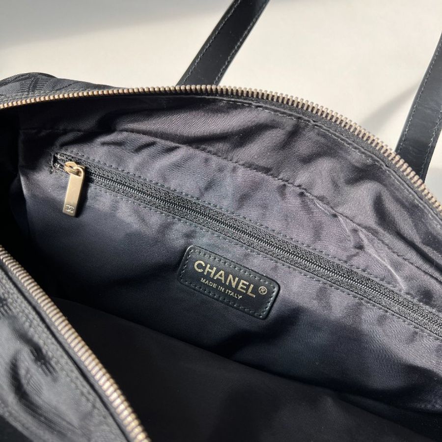 RARE TO GO 中古 | Chanel 織花LOGO手提袋 手袋 手挽袋 有貼有卡 vintage-8