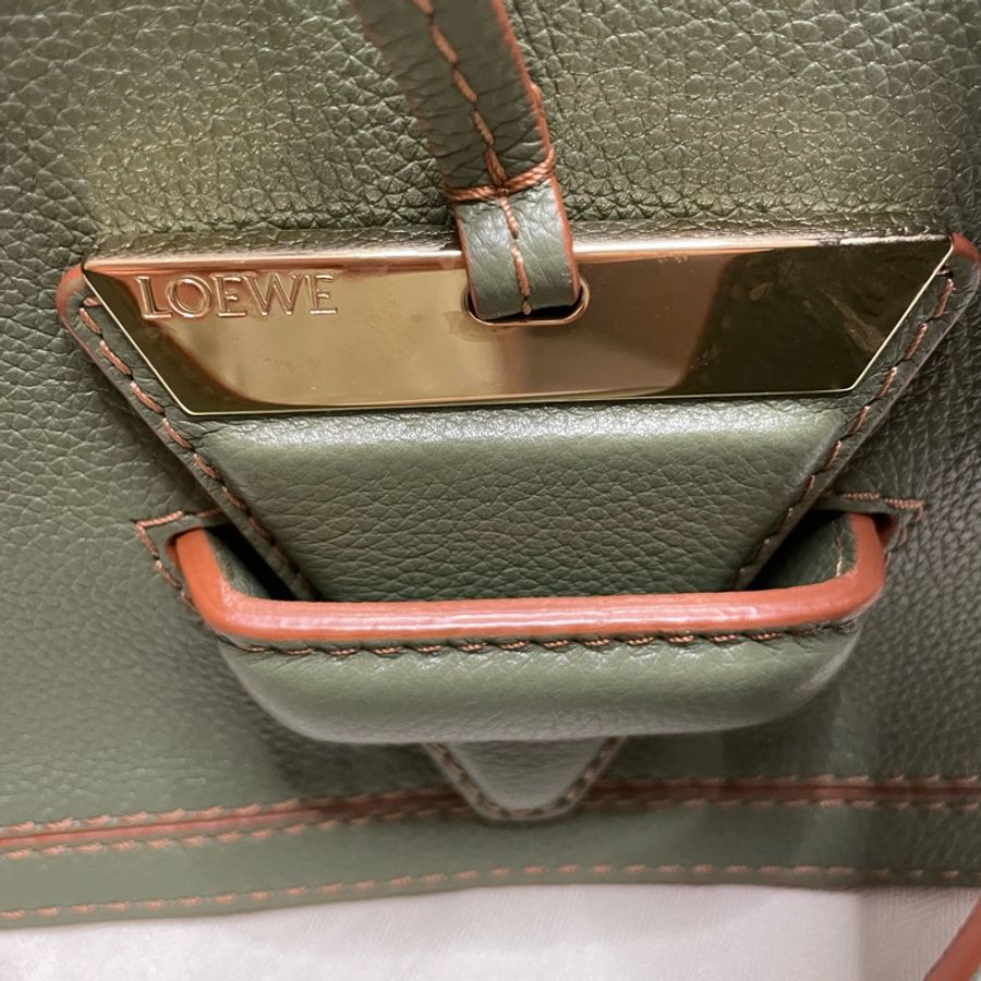 Loewe Barcelona bag in avocado green color-9
