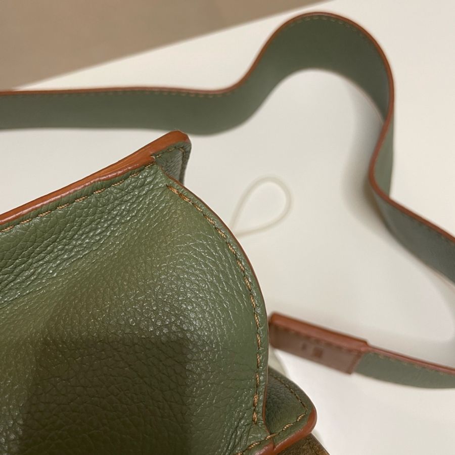 Loewe Barcelona bag in avocado green color-13