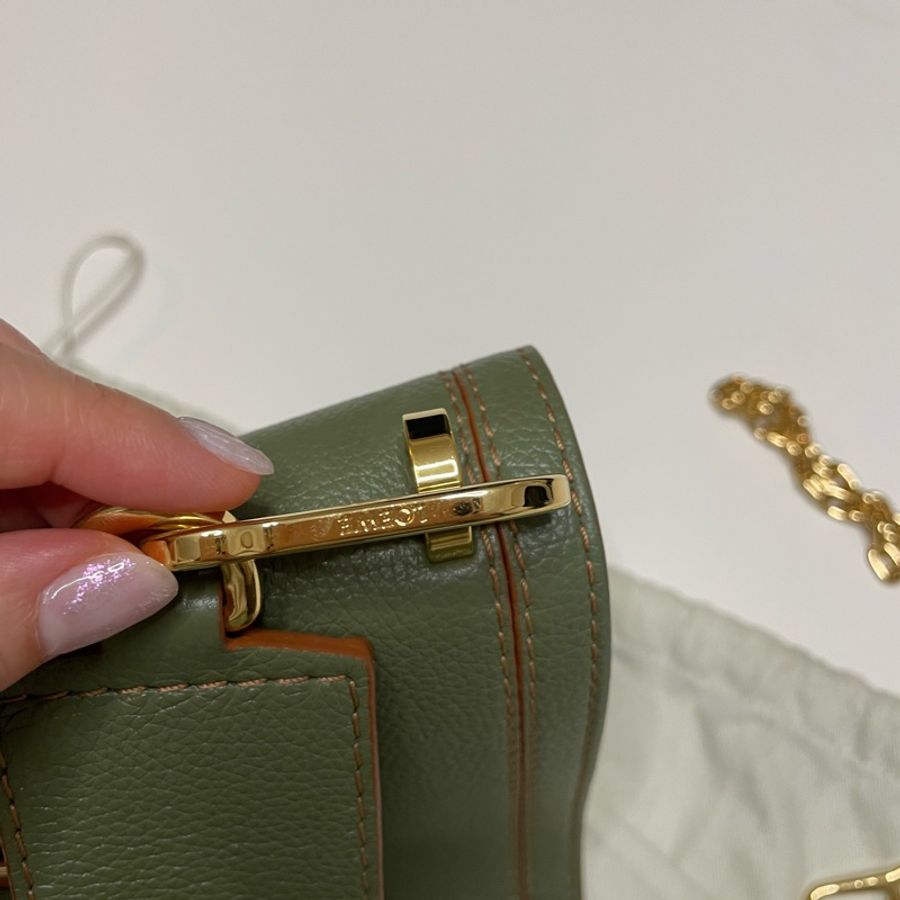 Loewe Barcelona bag in avocado green color-34