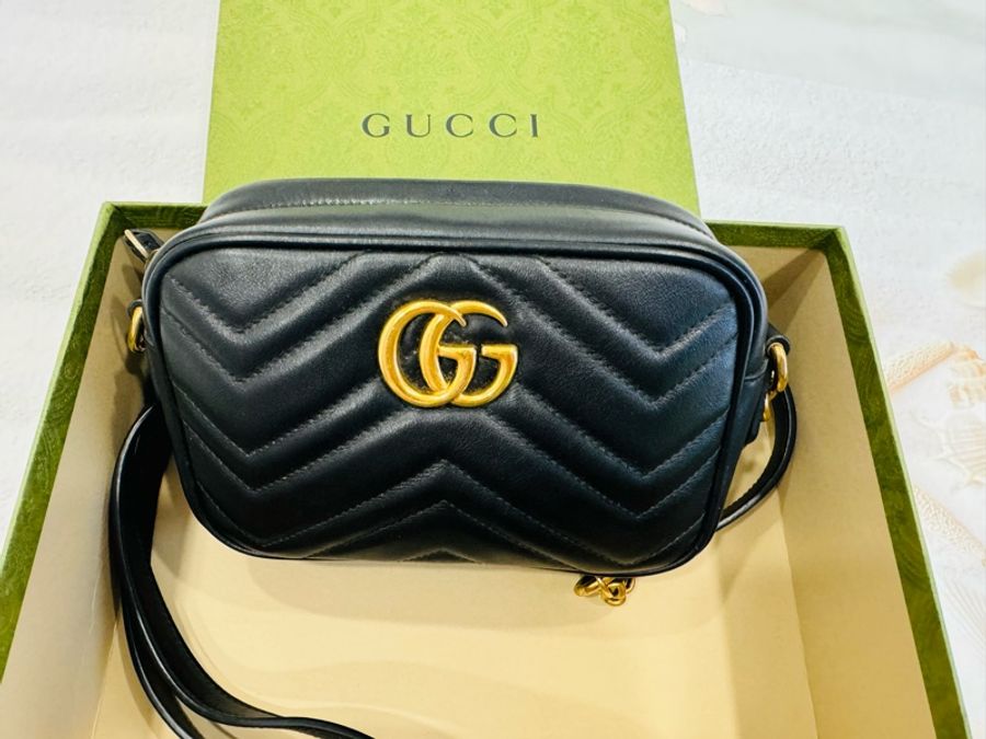 優質二手正品GUCCI MARMONT 馬夢相機包-0