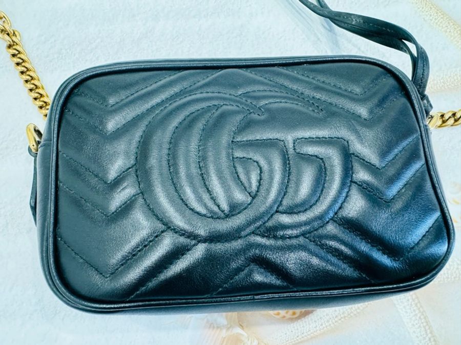 優質二手正品GUCCI MARMONT 馬夢相機包-2