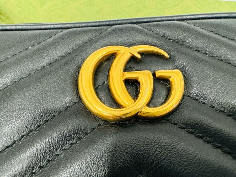 優質二手正品GUCCI MARMONT 馬夢相機包-4