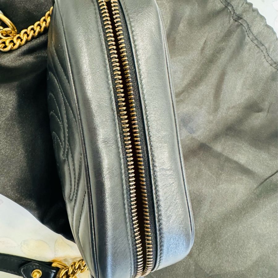 優質二手正品GUCCI MARMONT 馬夢相機包-17