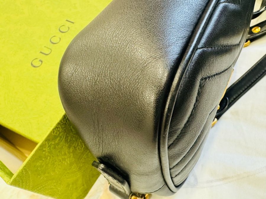 優質二手正品GUCCI MARMONT 馬夢相機包-26