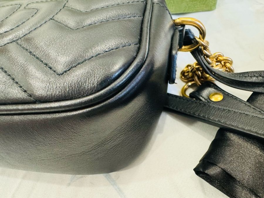 優質二手正品GUCCI MARMONT 馬夢相機包-29