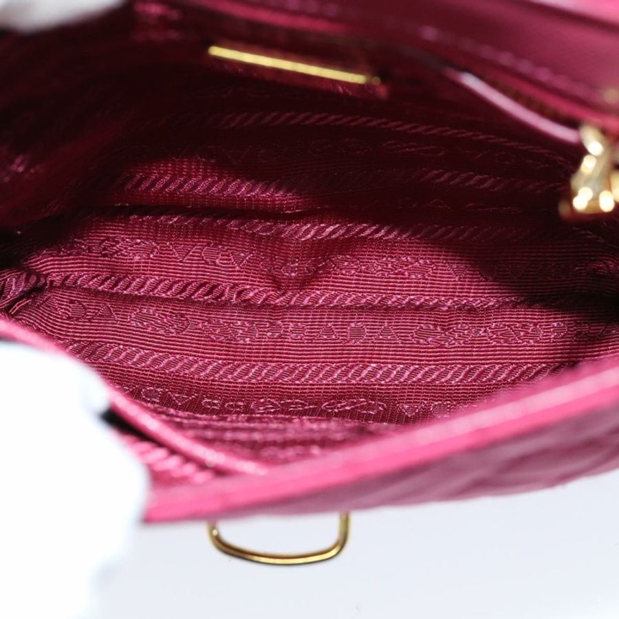 【日本直送】PRADA 尼龍粉紅鏈條單肩包 正品 75800-8