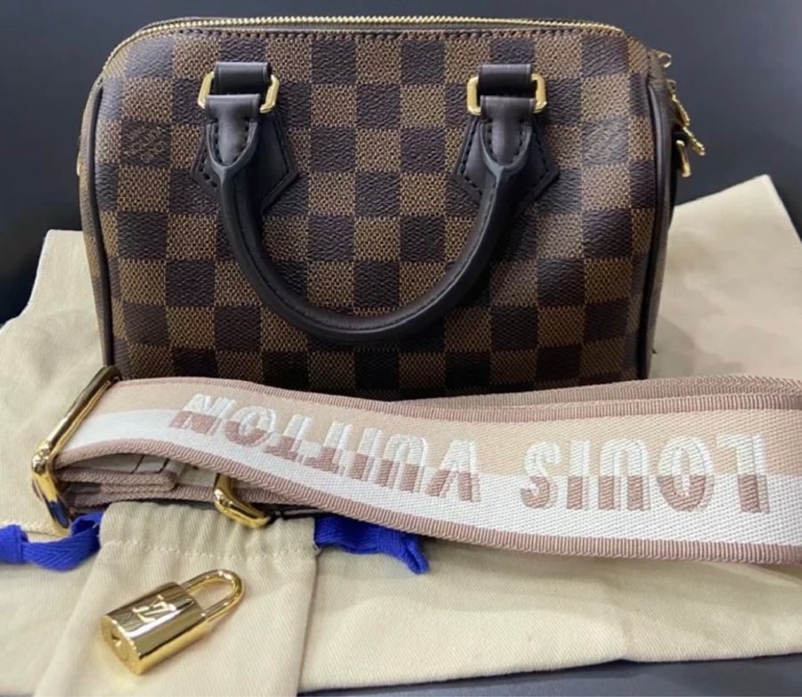 【哥吉拉精品時尚】LV 棋盤格 Speedy 20 (誠可議🔪勿擾)-17