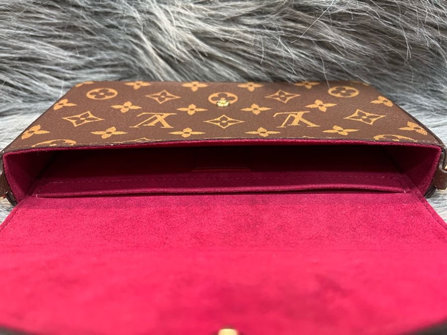 LV M81896 原花 老花 金釦 Félicie Pochette 三合一 Woc 斜背包 鍊包 手機包-11