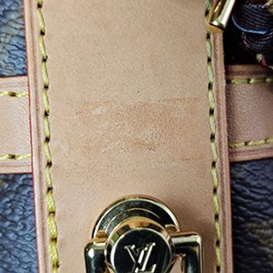 LV原花 DUFFLE 薯條手提/斜背兩用包(附絲巾)M43587-5