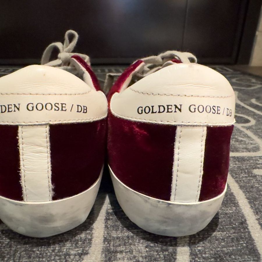 GGDB Golden Goose Deluxe Brand 髒髒鞋 red velvet 酒紅天鵝絨材質 -7