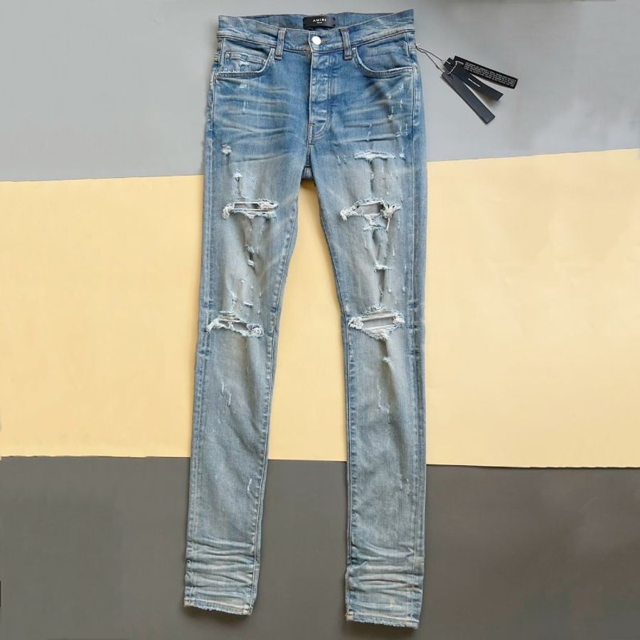 AMIRI 刷破牛仔褲【PXMD005-408】# 31-3
