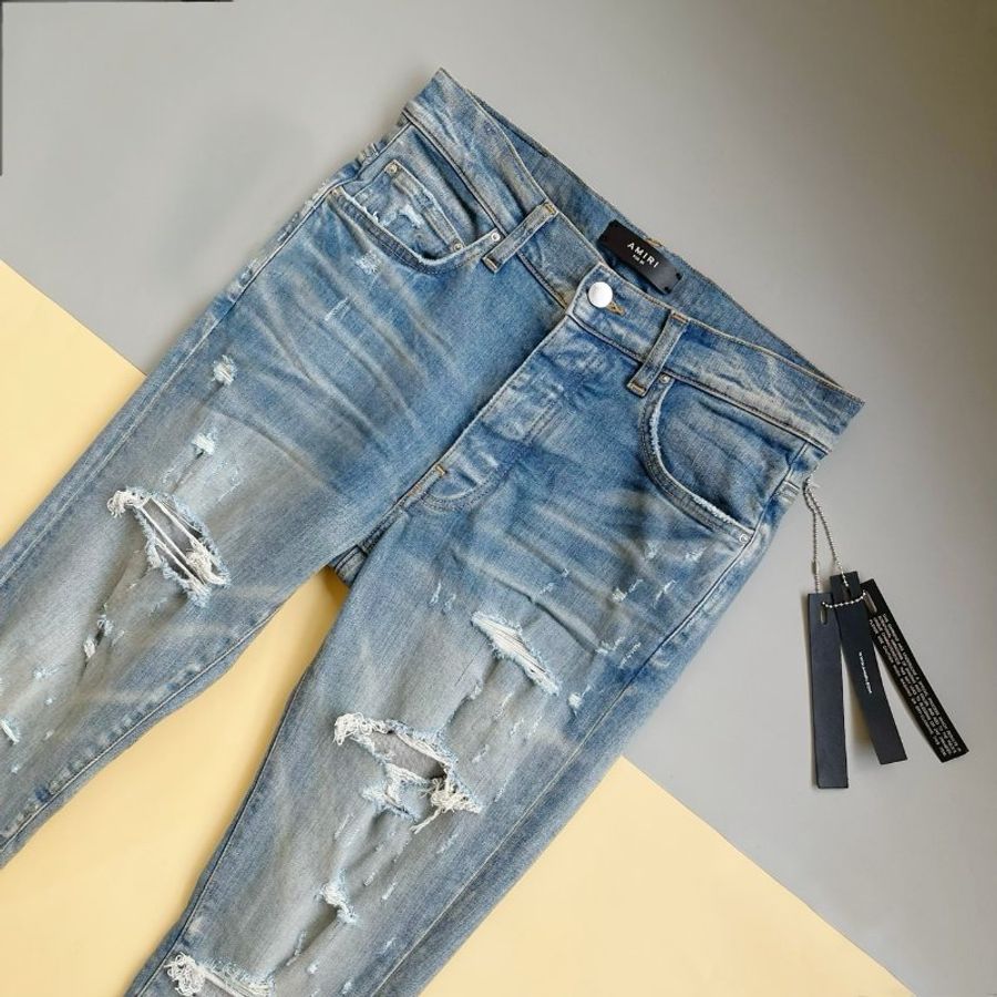 AMIRI 刷破牛仔褲【PXMD005-408】# 31-4