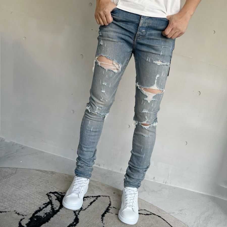AMIRI 刷破牛仔褲【PXMD005-408】# 33-0