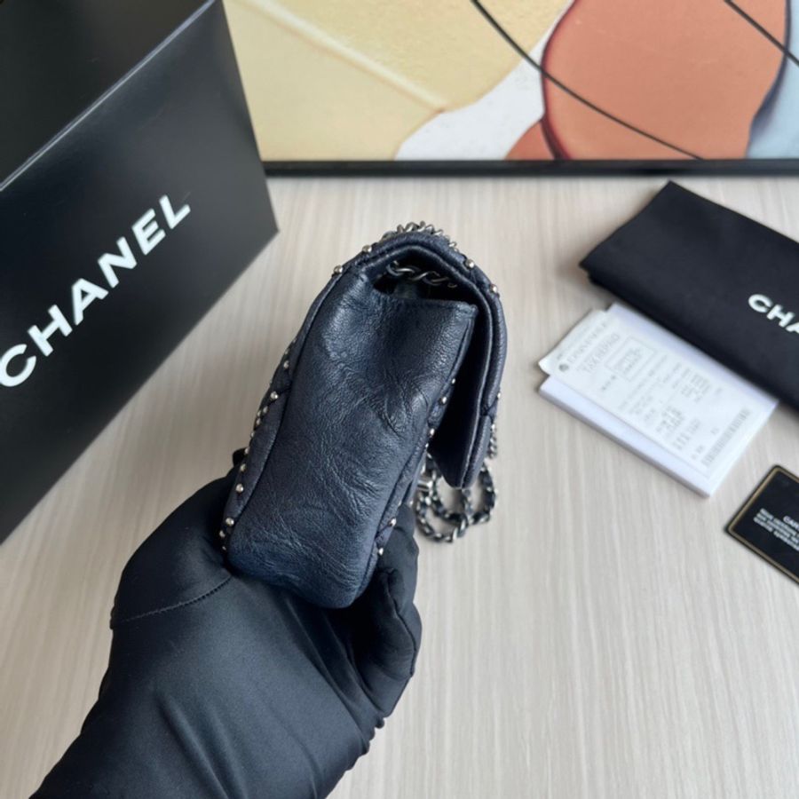 Chanel 香奈兒 cf限定款鉚釘大mini-3
