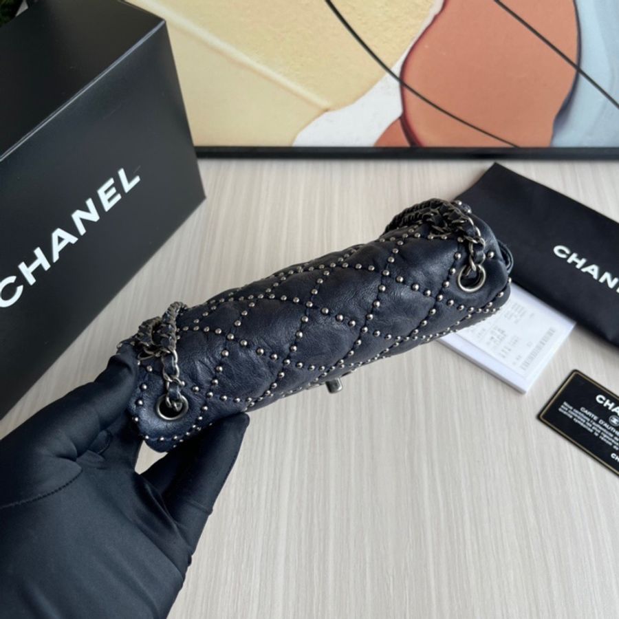 Chanel 香奈兒 cf限定款鉚釘大mini-6