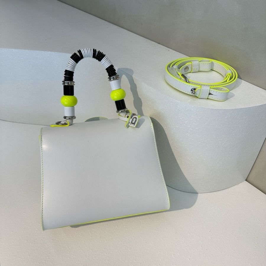 Delvaux Brillant mini 小牛皮手袋 - 白色公主-5